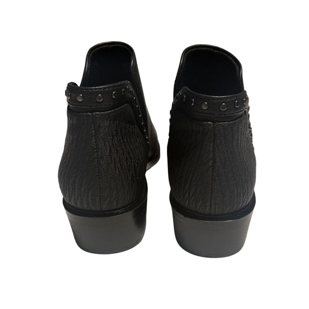 Baretraps Avril Black Faux Leather Cutout Ankle Boots Women's‎ Size 5.5 M